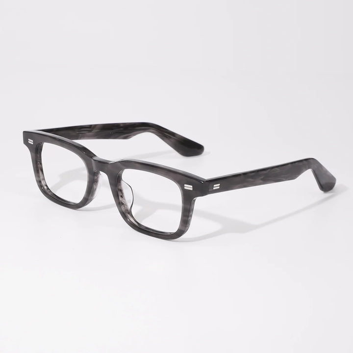Hewei Unisex Full Rim Square Acetate Eyeglasses 98178