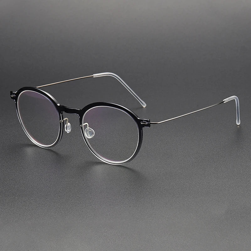 Bobbie Unisex Full Rim Round Acetate Eyeglasses 6586