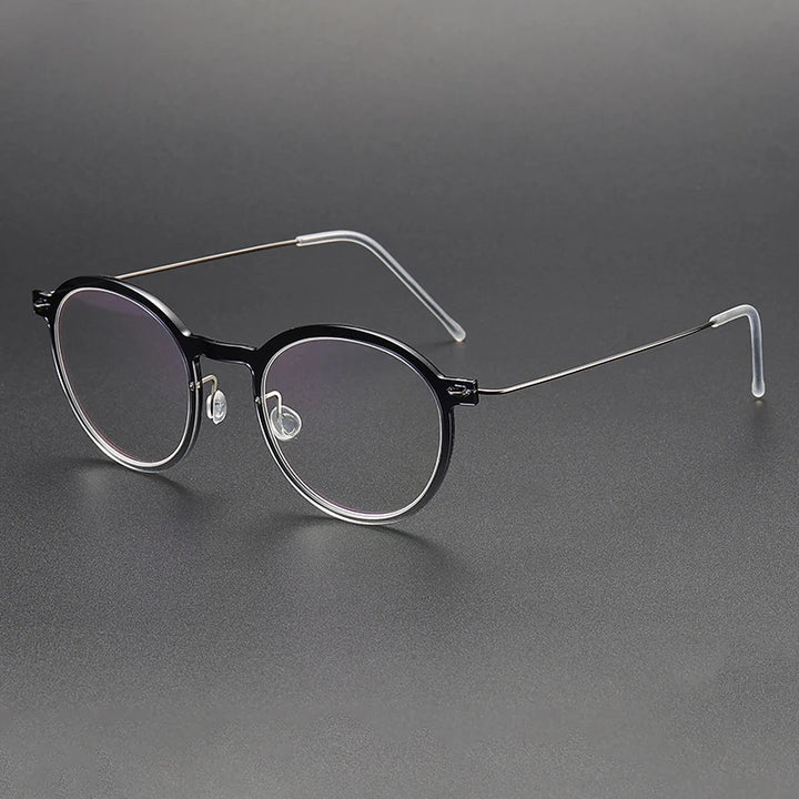 Bobbie Unisex Full Rim Round Acetate Eyeglasses 6586