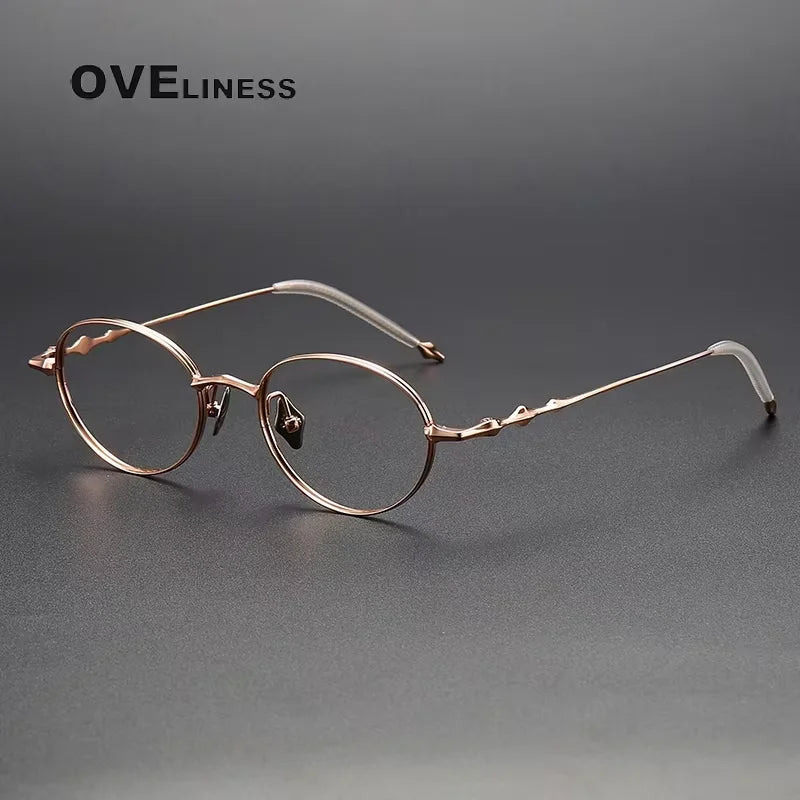 Oveliness Women's Full Rim Oval Round Titanium Eyeglasses 614135