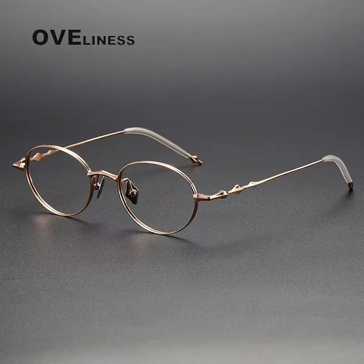 Oveliness Women's Full Rim Oval Round Titanium Eyeglasses 614135