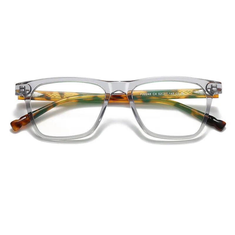 CCspace Women's Full Rim Square Acetate Reading Glasses 802576
