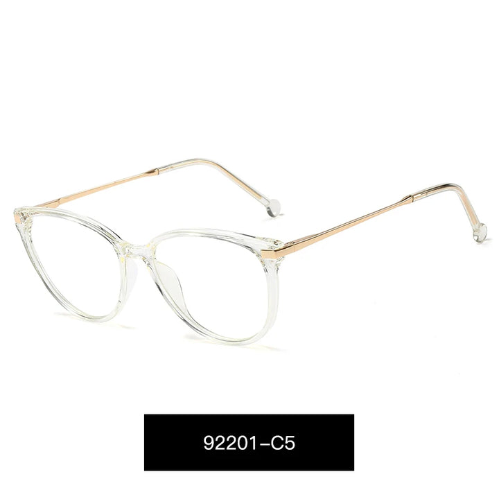 Handoer Women's Full Rim Oval Cat Eye Tr 90 Alloy Eyeglasses 92201