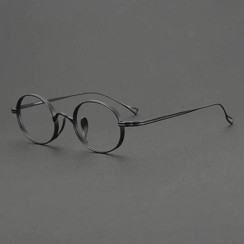 Aror Unisex Full Rim Round Oval Titanium Eyeglasses 99187.