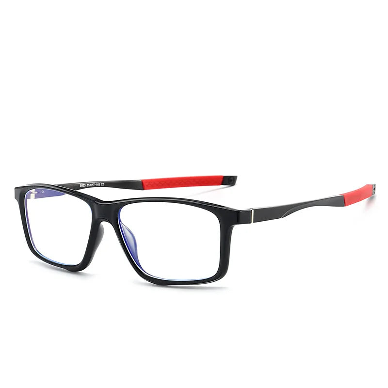 Muzz 58330 unisex square cycling TR-90 prescription eyeglasses — view 6