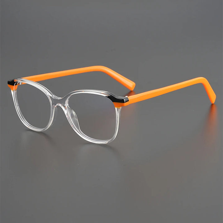 Nobler Unisex Full Rim Large Square Acetate Eyeglasses 19237 Full Rim Nobler C4  