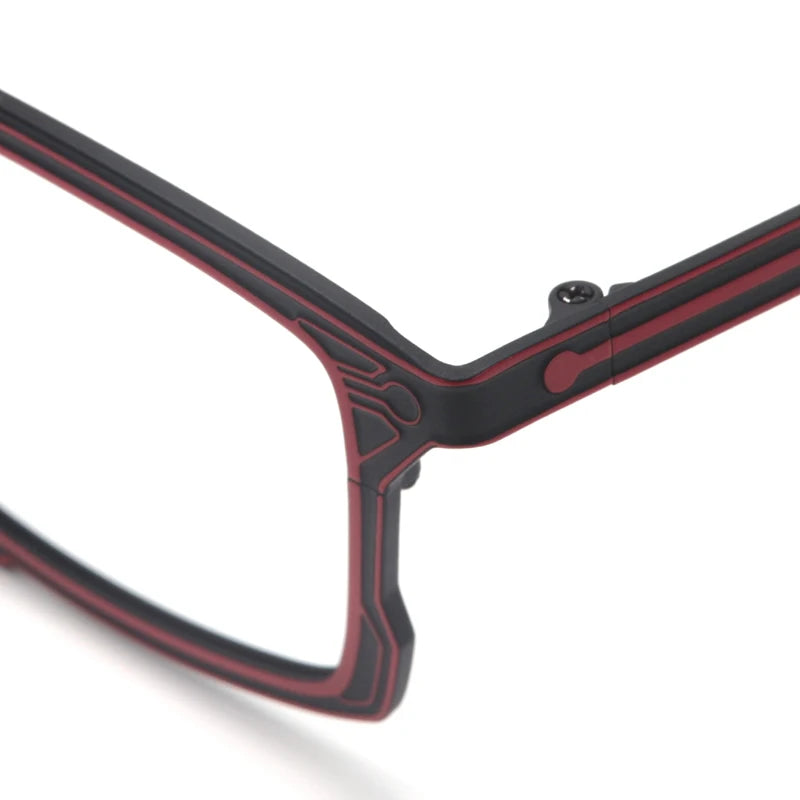 Muzz 8582 men's rectangle pure titanium prescription eyeglasses — view 10
