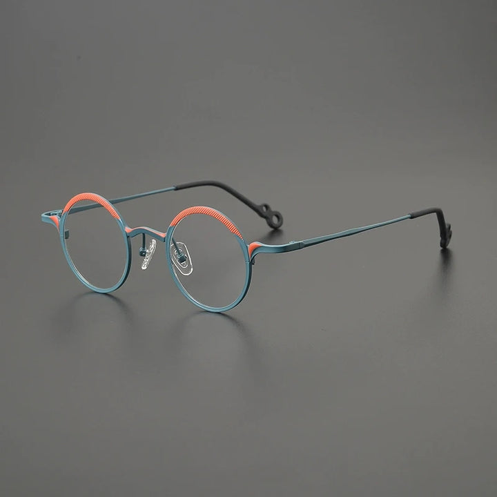 Gatenac Women's Full Rim Round Titanium Eyeglasses G85869