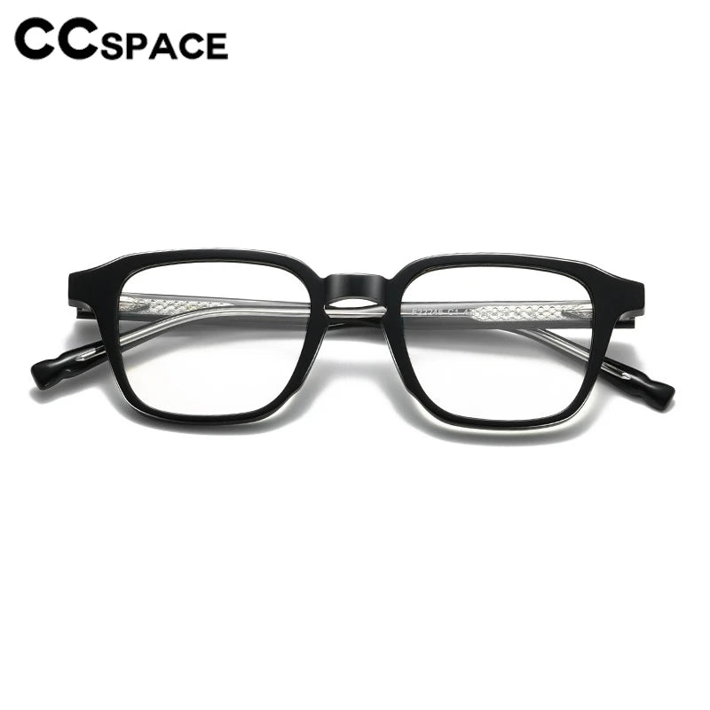 CCspace Women's Full Rim Square Acetate Reading Glasses 802575