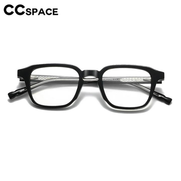 CCspace Women's Full Rim Square Acetate Reading Glasses 802575