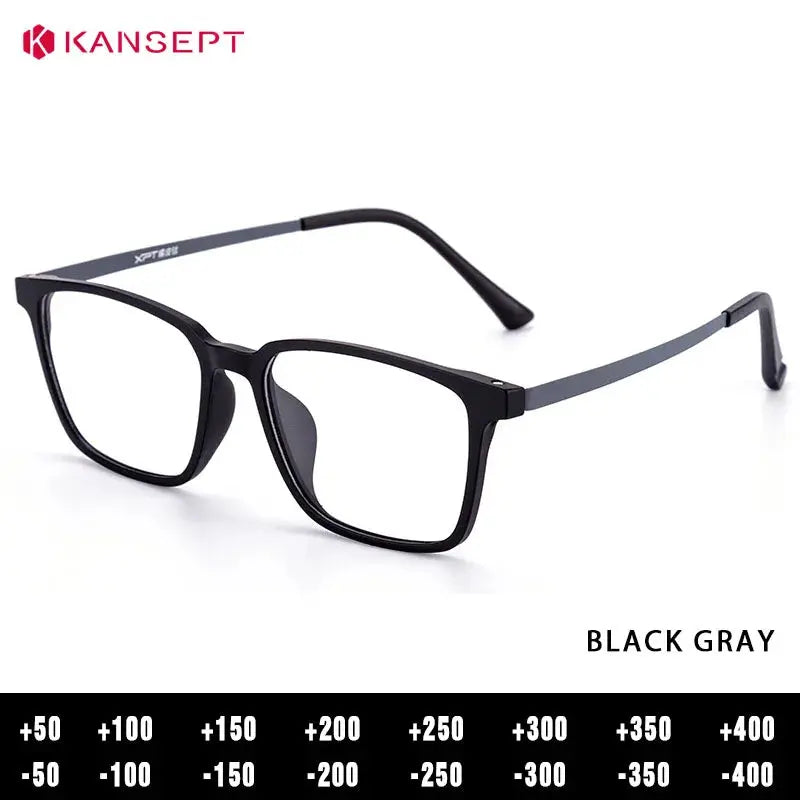 Kansept Unisex Full Rim Square Tr 90 Titanium Frames 982200 FuzWeb