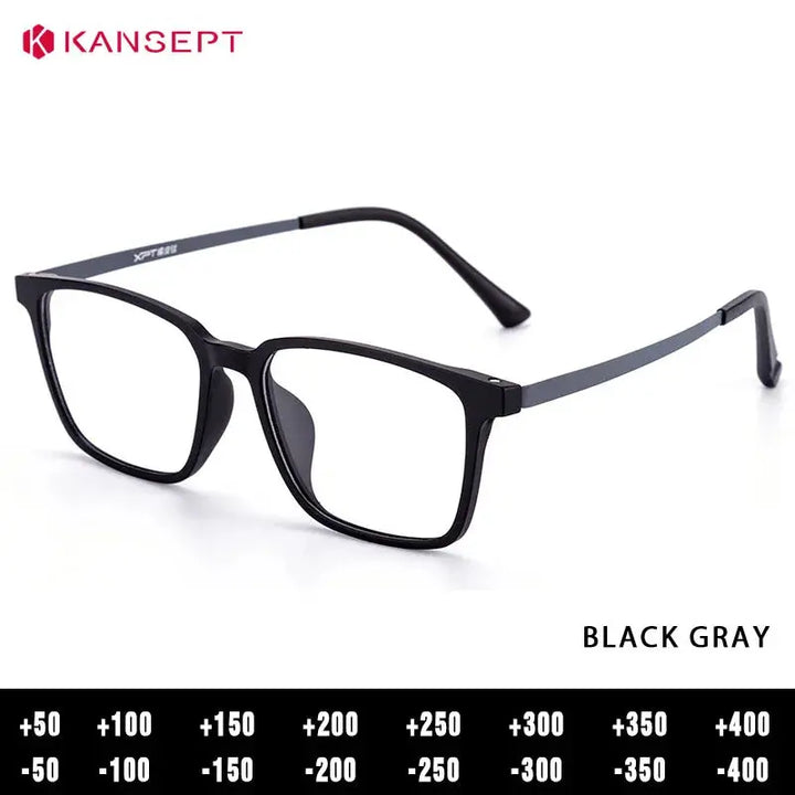 Kansept Unisex Full Rim Square Tr 90 Titanium Frames 982200 FuzWeb