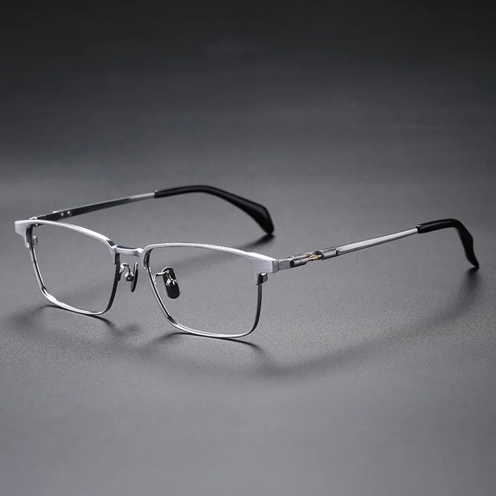 Aimee Unisex Full Rim Square Titanium Acetate Eyeglasses 70713 Full Rim Aimee   