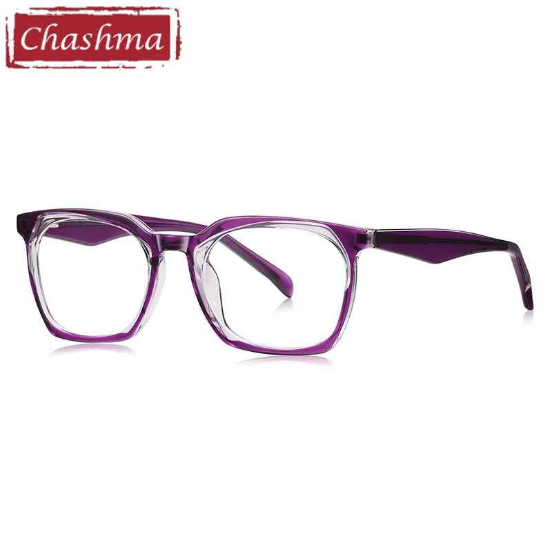 Chashma Ottica Unisex Full Rim Square Tr 90 Titanium Eyeglasses 474001