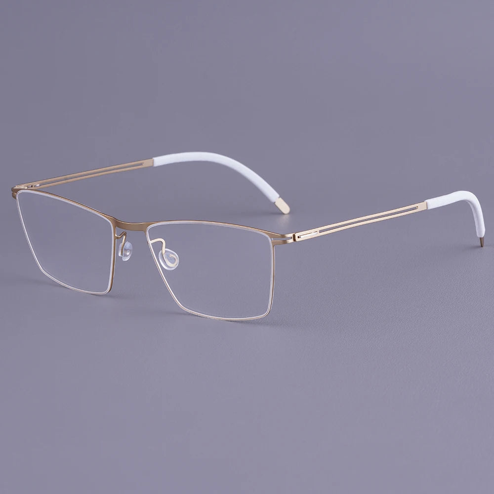 Bobbie Men Full Rim Square Titanium Eyeglasses V460