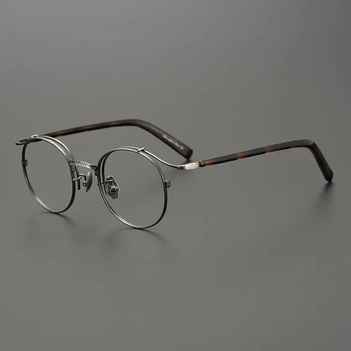 Bobbie Full Rim 445022 Unisex Titanium Oval Round Frames FuzWeb