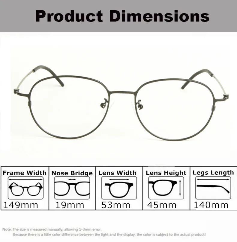 Aimee Unisex Full Rim Oval Square Titanium Eyeglasses Full Rim Aimee   