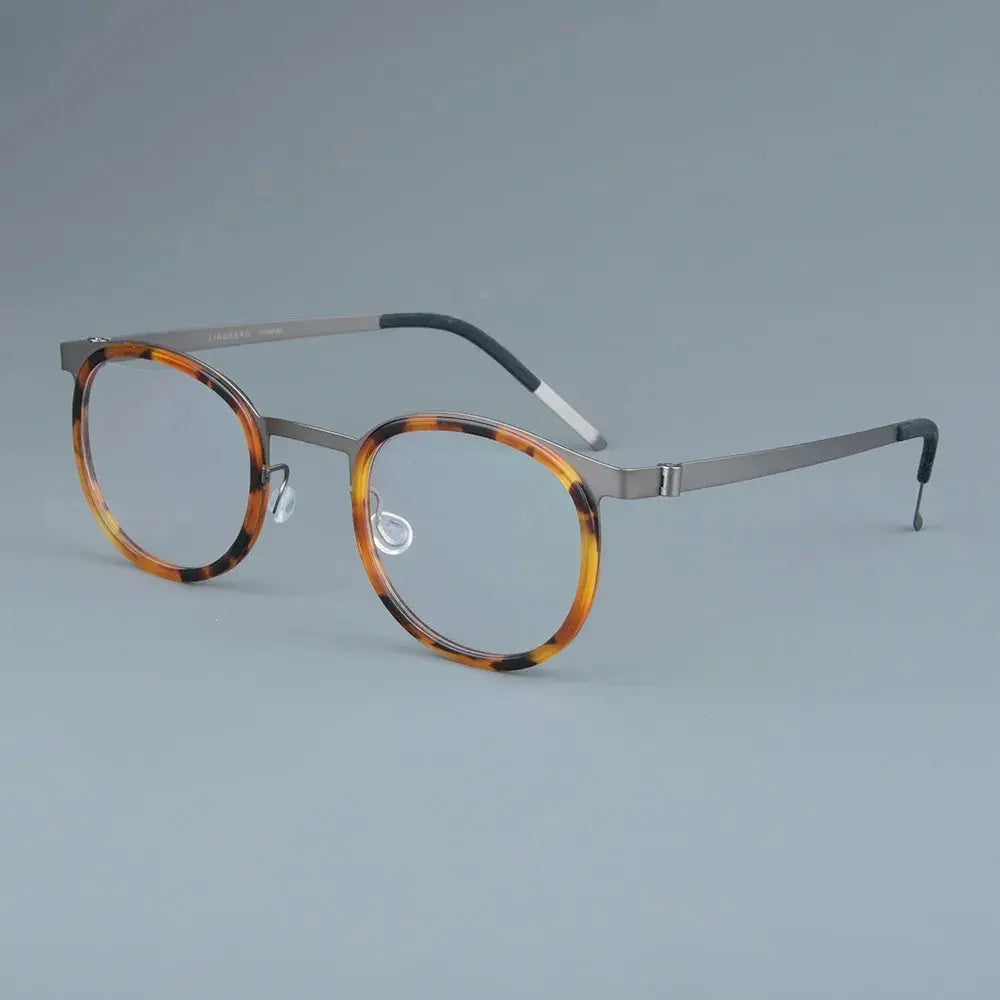 Aimee Full Rim 970400 Unisex Screwless Titanium Round Frames Aimee