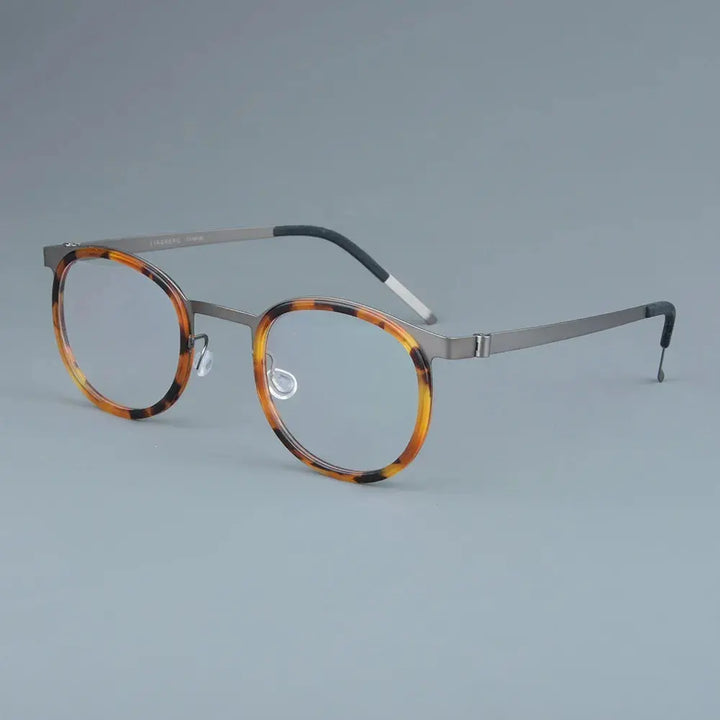 Aimee Full Rim 970400 Unisex Screwless Titanium Round Frames Aimee