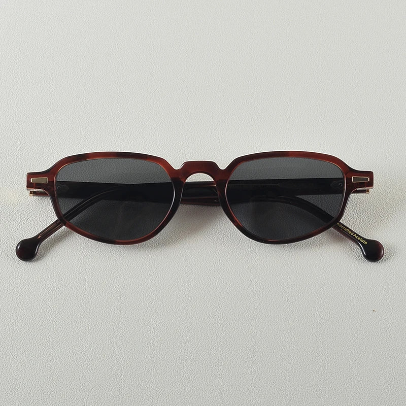 Black Mask Women's Full Rim Oval Cat Eye Acetate Sunglasses 699630