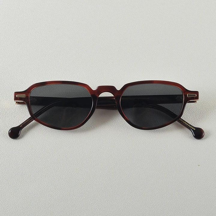 Black Mask Women's Full Rim Oval Cat Eye Acetate Sunglasses 699630