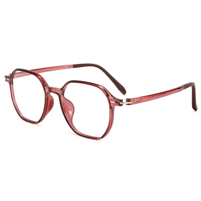 Kocolior Women's Full Rim Polygon Square Tr 90 Eyeglasses 56856