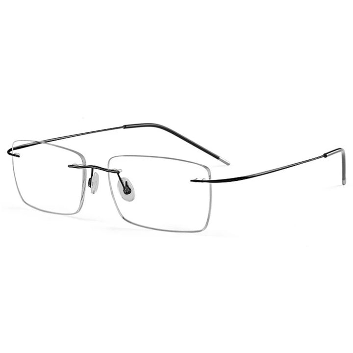 Hotochki Women's Rimless Square Titanium-Alloy Eyeglasses 491002