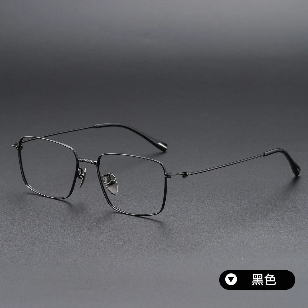 Bclear Unisex Full Rim Square Titanium Eyeglasses SM-80912