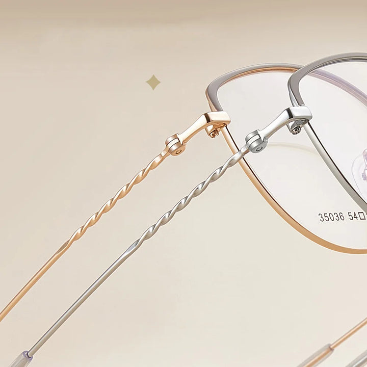 Gmei Optical 35036 women's cat eye alloy prescription eyeglasses — view 8