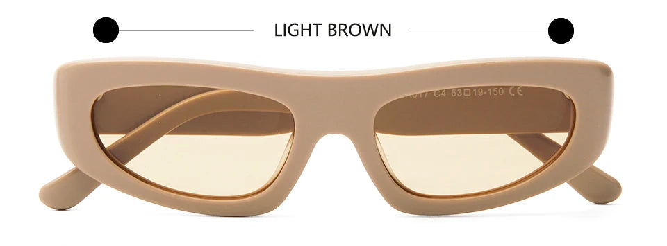 Esnbie Unisex Full Rim Square Brow Line Acetate Sunglasses 240171