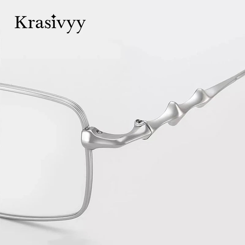 Krasivyy Women's Full Rim Square Titanium Eyeglasses A2015 Full Rim Krasivyy   