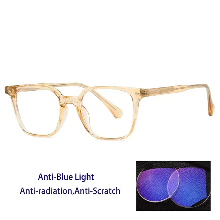 Kocolior 280010 Unisex Full Rim Oval Square Tr 90 Alloy Frames FuzWeb
