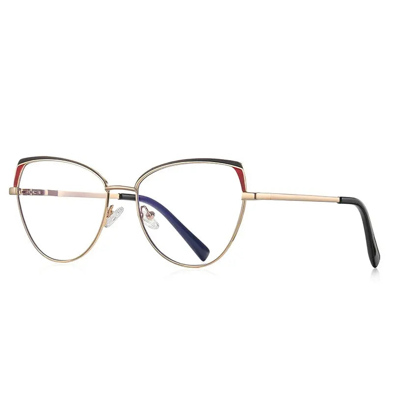 Vicky Unisex Full Rim Square Stainless Steel Reading Glasses 3105.