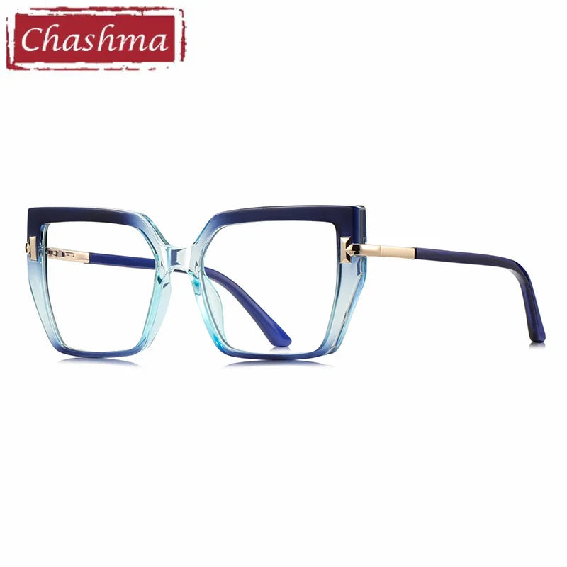 Chashma Ochki Women's Full Rim Square Tr 90 Alloy Eyeglasses 882267