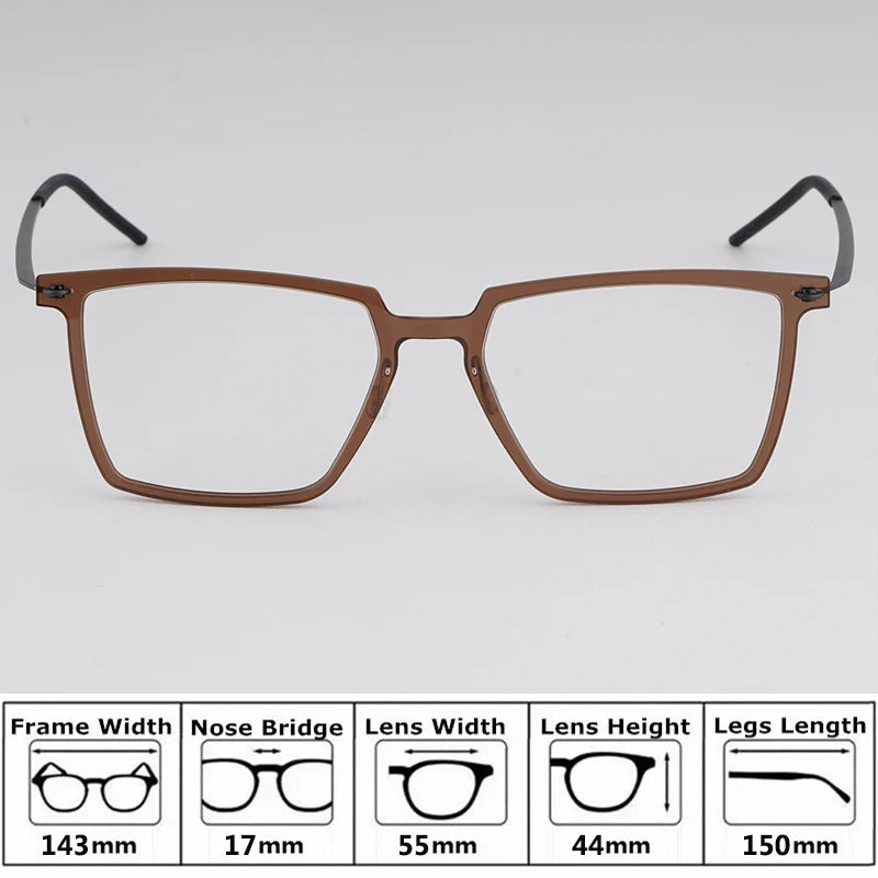 Bobbie Unisex Full Rim Square Acetate Eyeglasses 65-Series