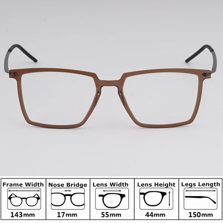 Bobbie Unisex Full Rim Square Acetate Eyeglasses 65-Series