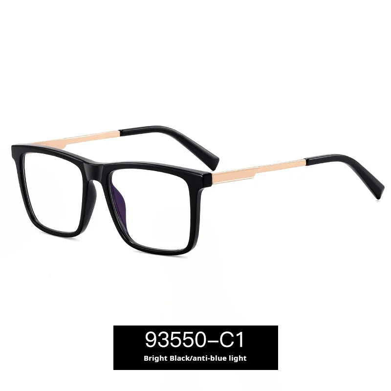 Momoja Unisex Full Rim Square Tr 90 Alloy Eyeglasses 93550