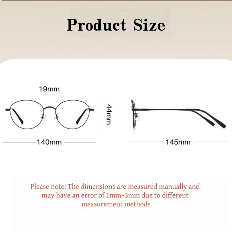 Yimaruili Unisex Full Rim Round Pure Titanium Eyeglasses 58272 — view 2 | Yimaruili at FuzWeb