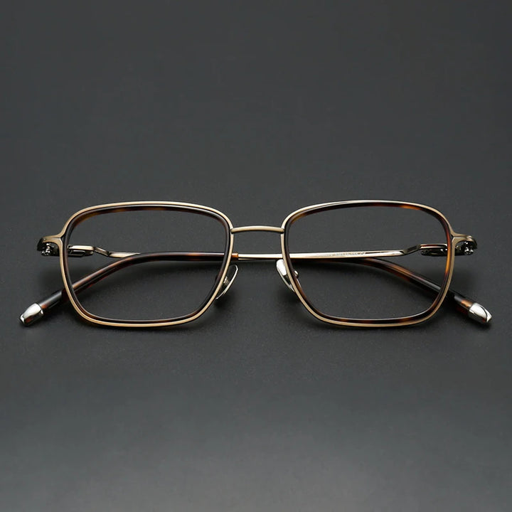 Muzz SH0074 men's square titanium acetate prescription eyeglasses — view 3