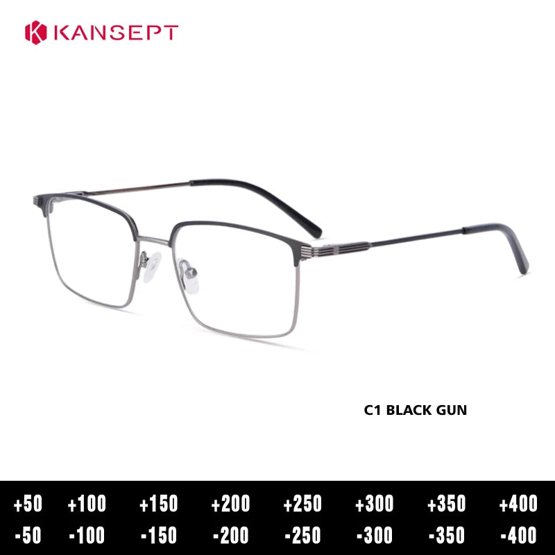Kansept Women's Full Rim Square Alloy Reading Glasses 72502