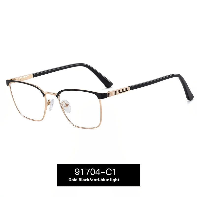 Momoja Women’s Full Rim Square Alloy Spring Hinge Eyeglasses 91704