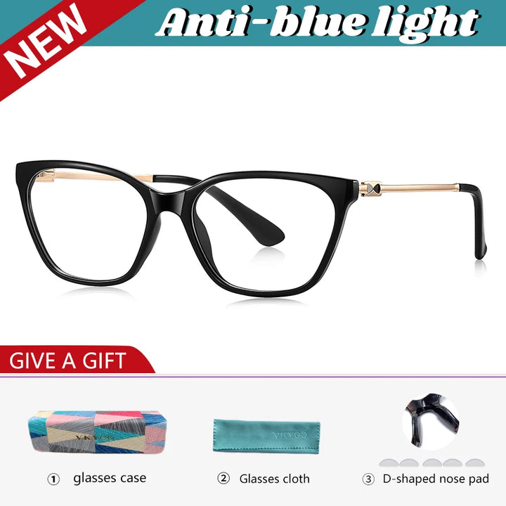 Vicky Women's Full Rim Cat Eye Tr 90 Titanium Reading Glasses 79206