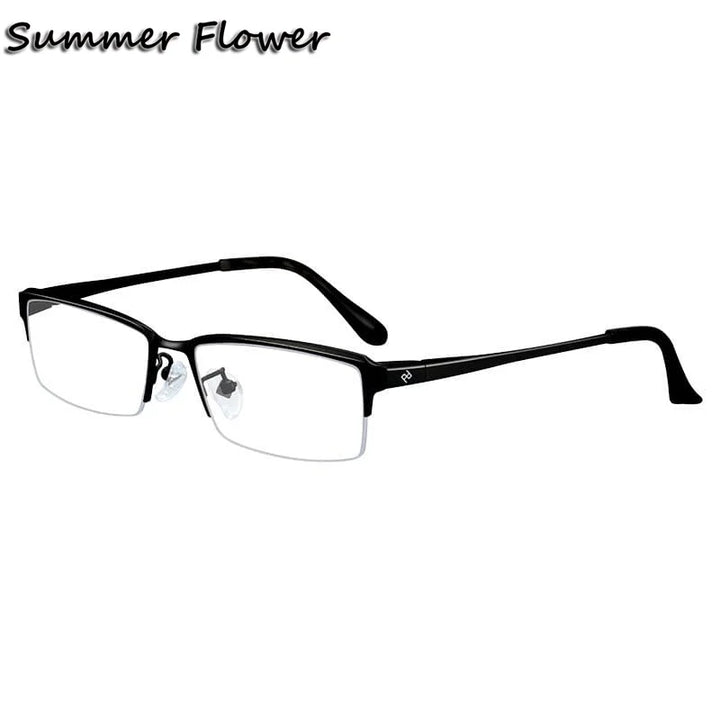 Summer Flower Unisex Semi Rim Square Titanium Eyeglasses 18504/03