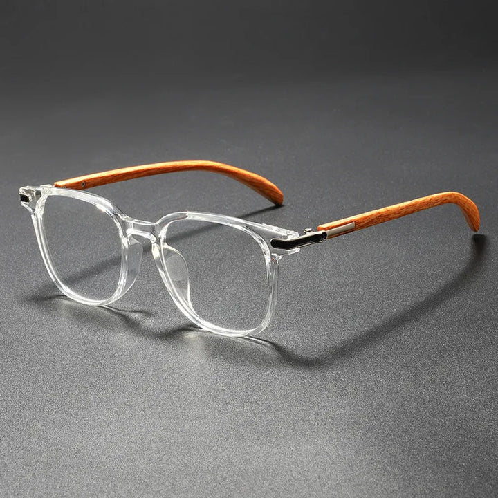 Xbora Unisex Full Rim Square Oval Tr 90 Alloy Eyeglasses 86015