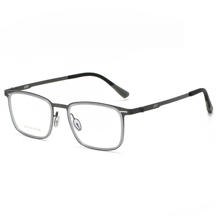 Yimaruili Men's Full Rim Square Alloy Eyeglasses 20034