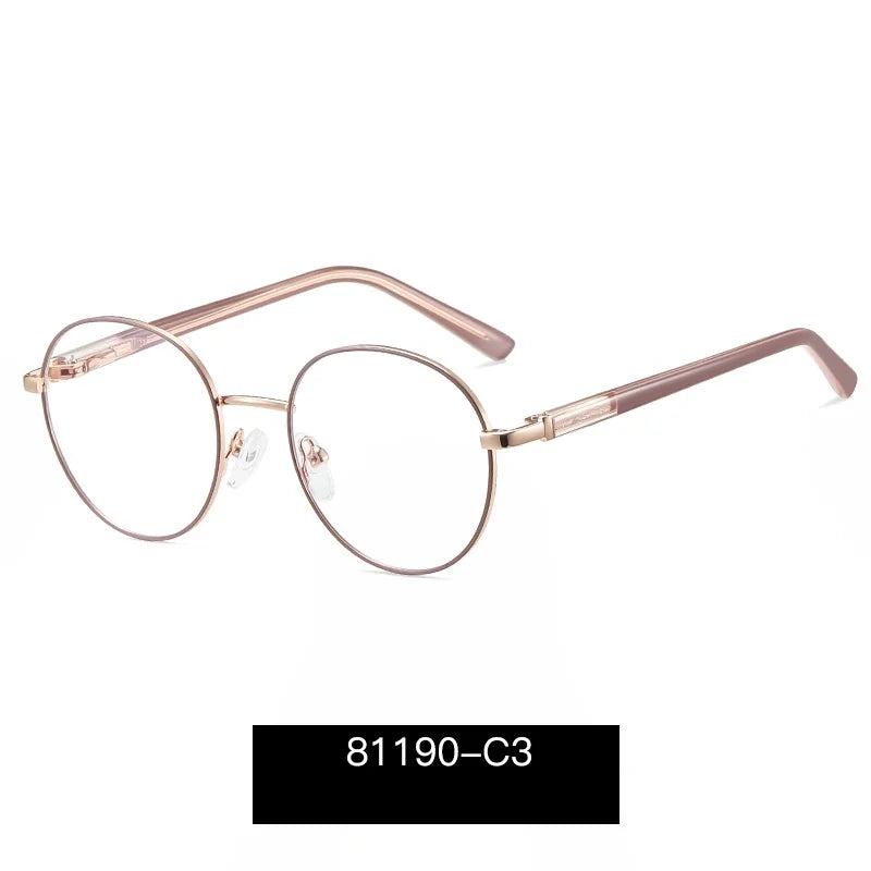 Momoja Unisex Youth's Full Rim Round Alloy Eyeglasses 81190