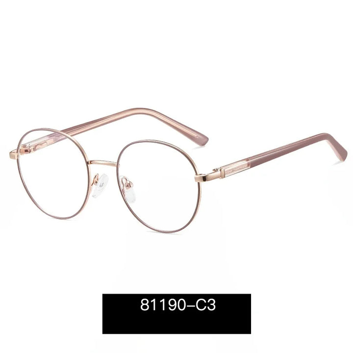 Momoja Unisex Youth's Full Rim Round Alloy Eyeglasses 81190