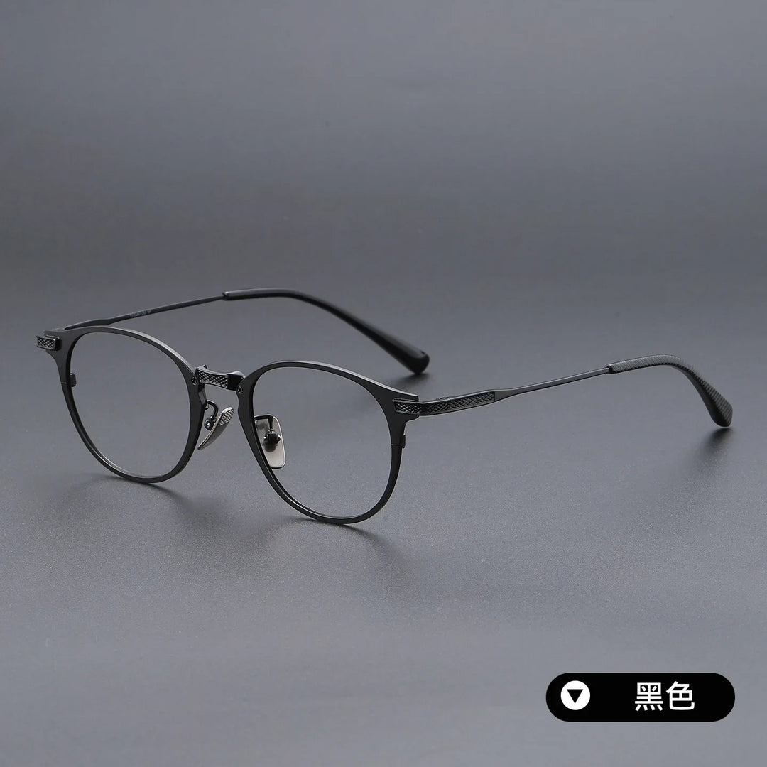 Bclear Unisex Full Rim Round Titanium Eyeglasses SM-DRX-2078