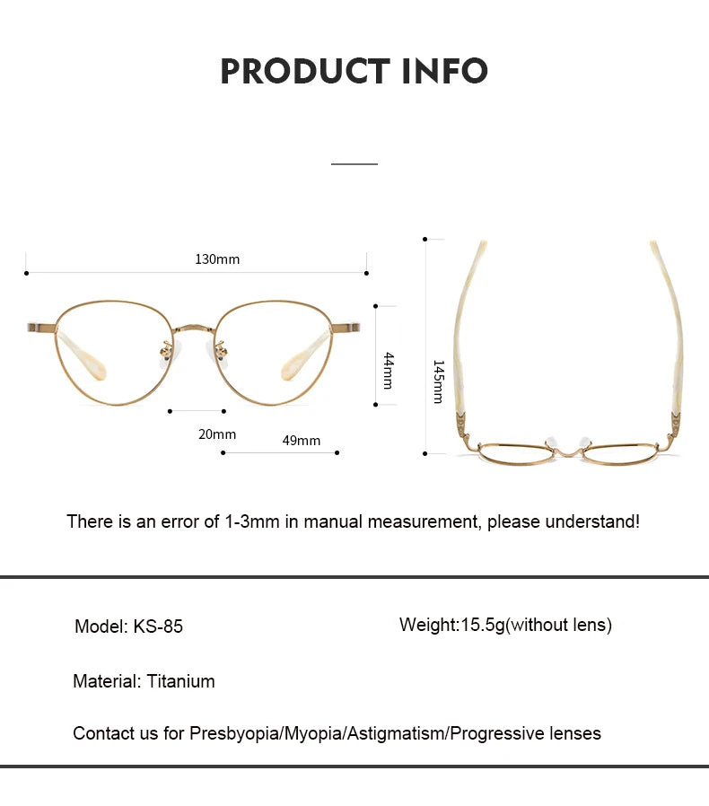 Aimee Unisex Full Rim Round Titanium Acetate Eyeglasses 111985 Full Rim Aimee   