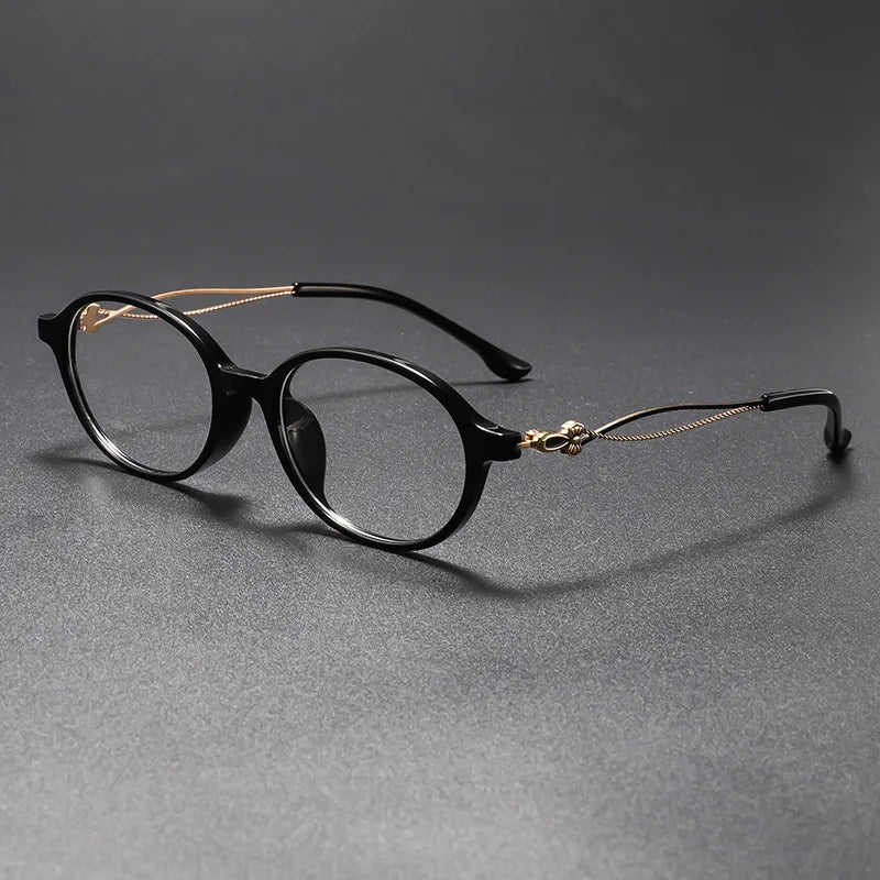 Momoja Women's Full Rim Oval Cat Eye Tr 90 Alloy Eyeglasses 726013